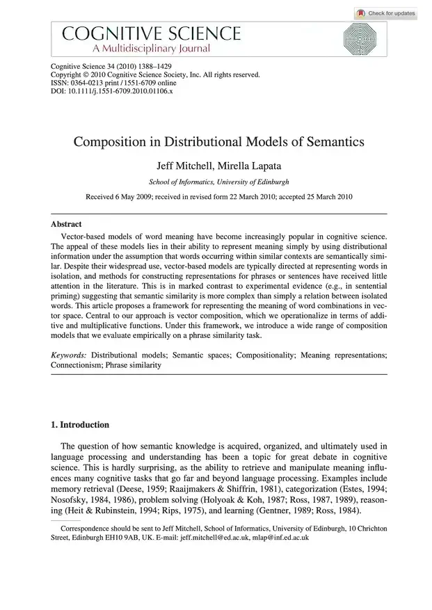 Image of front page of Distributional Models